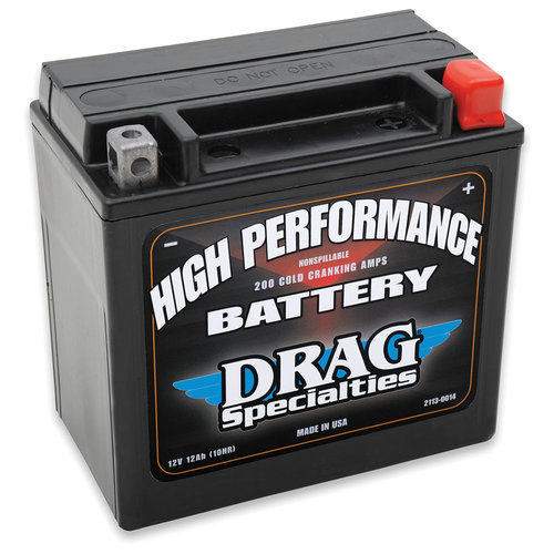 Drag Specialties 12 Volt Hochleistungs Batterie  04-19 XL / 15-19 XG 500/750
