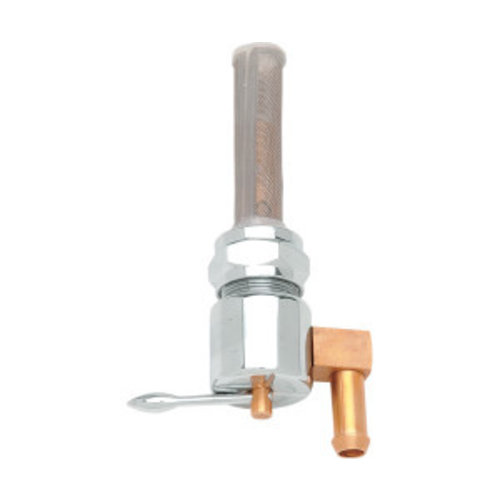 Drag Specialties 22 mm High-Flow Petcock Chrome (Select Angle)