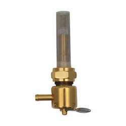 22 mm Robinet de carburant haut débit bronze (angle au choix)