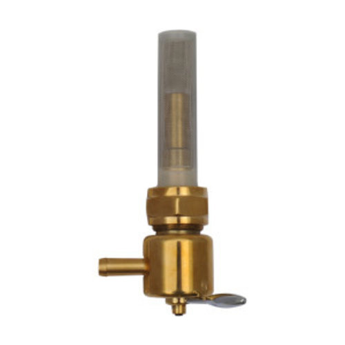 Drag Specialties 22 mm Robinet de carburant haut débit bronze (angle au choix)