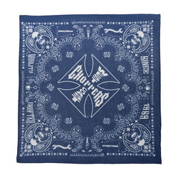 Bandana bleu fait à la main