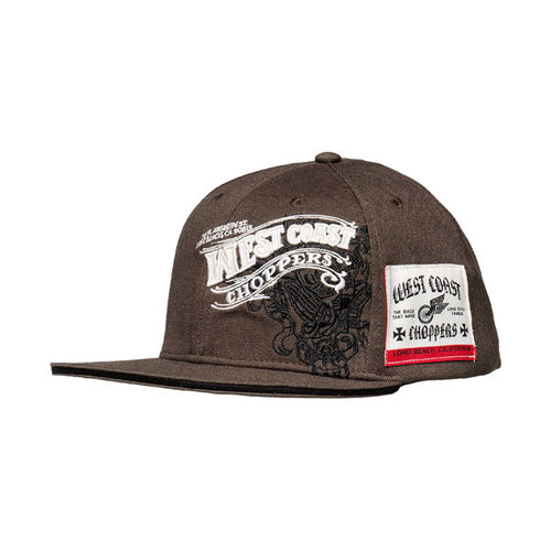 West Coast Choppers Casquette Wings gris anthacite