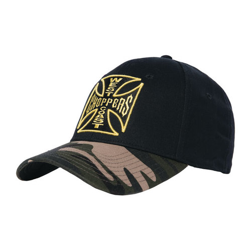 West Coast Choppers Camo Warrior Cap Black