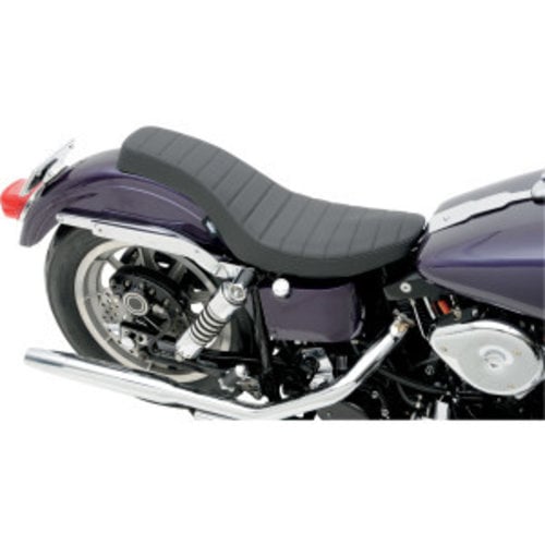 Drag Specialties Selle noire Spoon-Style Harley Davidson