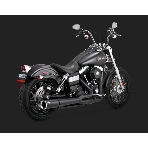 Vance & Hines Pro Pipe 2 in 1 Uitlaatsysteem Zwart H-D Dyna 12-17 (Selecteer kleur)
