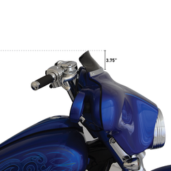 3.5" FLARE Windschield Black FLH 96-13