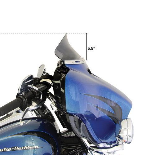 KLOCK WERKS KUSTOM CYCLES 5" FLARE Windshield FLH 2014 < (Select colour)