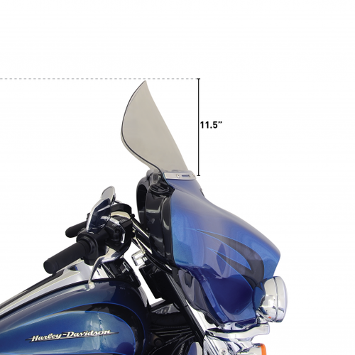 KLOCK WERKS KUSTOM CYCLES 11.5" FLARE Windshield FLH 14>(Select colour)