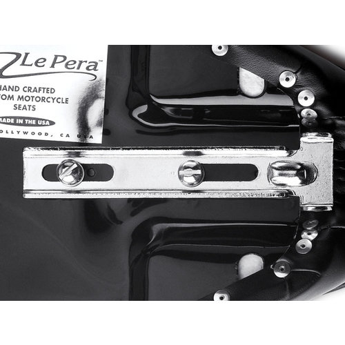 Le Pera Cobra 2-Up Seat Zwart Vinyl