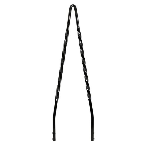 Cycle Visions 30" Twisted Black Sissy Bar