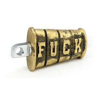 Kick Pedal FUCK Brass