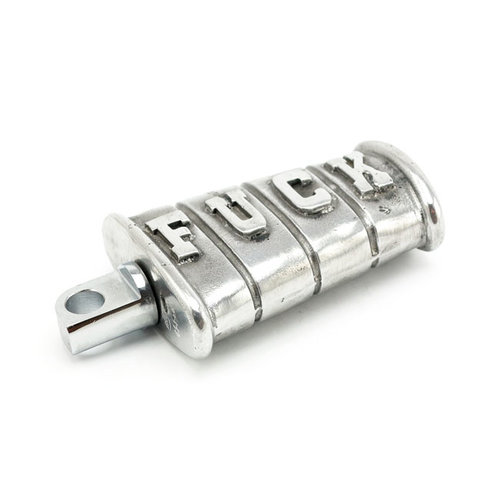 Wannabe Choppers Voetsteun FUCK Aluminium