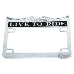 Cadre pour plaque d'immatriculation Live to Ride