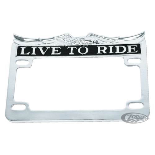 Cadre pour plaque d'immatriculation Live to Ride