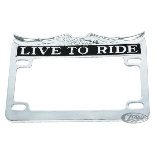 Live to Ride License Plate Frame