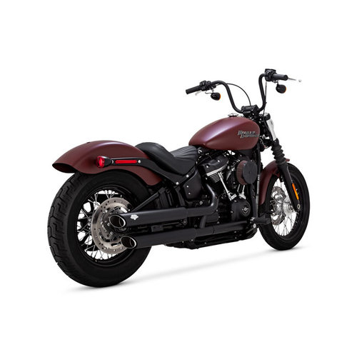 Vance & Hines Twin Slash Slip-On Slip-ons noir HD Softail 18-19