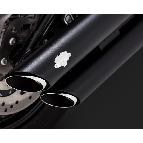 Vance & Hines Twin Slash Slip-On Slip-ons schwarz HD Softail 18-19