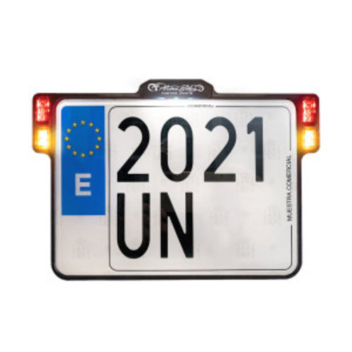 Heinz Bikes Support pour plaque d'immatriculation tout-en-un 2.0