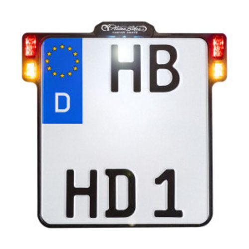 Heinz Bikes Support pour plaque d'immatriculation tout-en-un 2.0