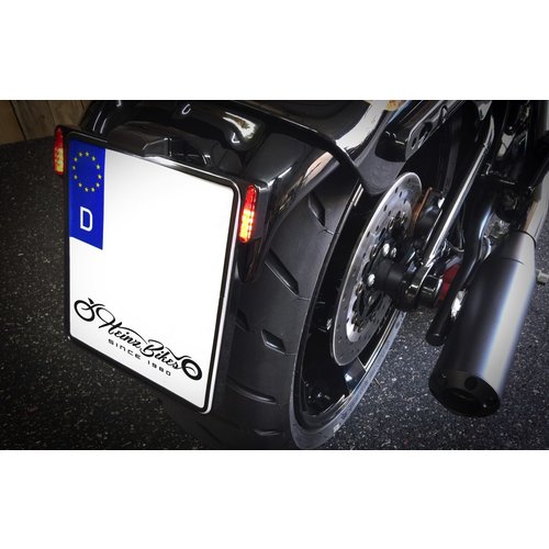 Heinz Bikes Support pour plaque d'immatriculation tout-en-un 2.0