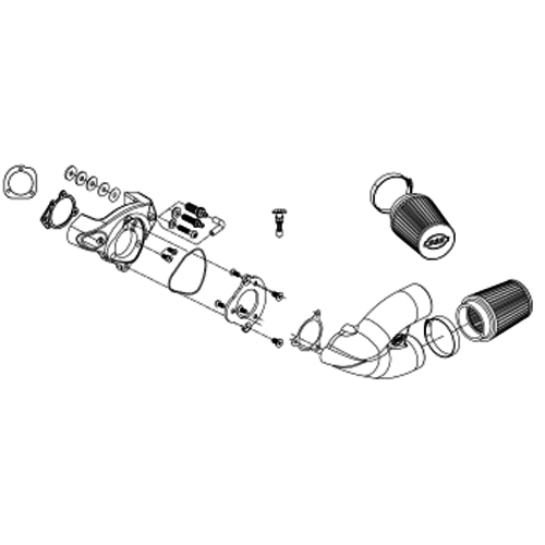 S&S Adapter Bracket Kits for S&S Single Bore Tuned Induction Systems