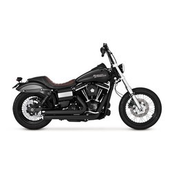 2 1/2 inch Big Shots Staggered Softail Dyna 06-17 | Zwart