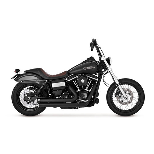 Vance & Hines 2 1/2 inch Big Shots Staggered Dyna 06-17 | Schwarz