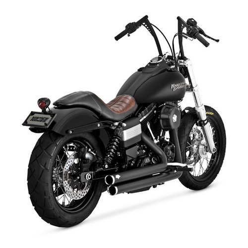 Vance & Hines 2 1/2 inch Big Shots Staggered Dyna 06-17 | Schwarz