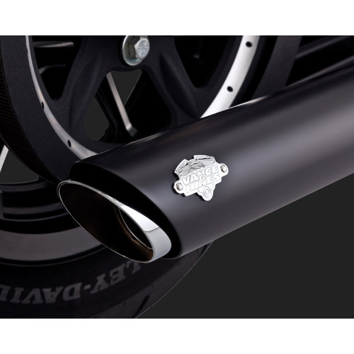 Vance & Hines 3 Inch Twin Slash Slip-ons for 14- XL Black