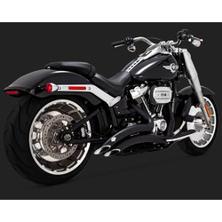 Big radius uitlaatsysteem 2-2 Zwart voor 18-20 Softail