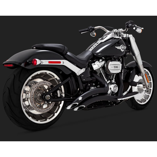 Vance & Hines Big radius uitlaatsysteem 2-2 Zwart voor 18-20 Softail