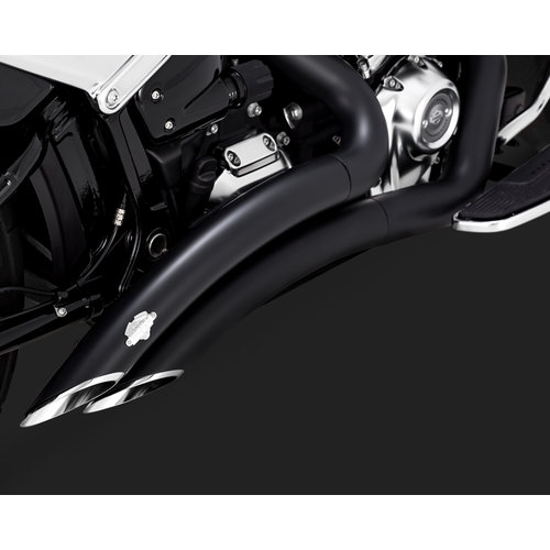 Vance & Hines Big radius Exhaust System 2-2 Black for 18-20 Softail