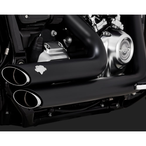 Vance & Hines Shortshots Staggered Demper Zwart 18-20 Softail FLFB/S FXBR/S 19-20 FXDRS