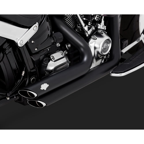 Vance & Hines Shortshots Staggered Demper Zwart 18-20 Softail FLFB/S FXBR/S 19-20 FXDRS