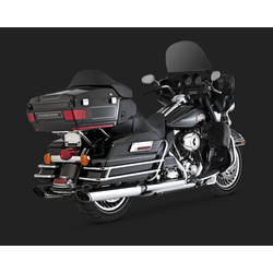 Twin Slash Monster Oval Slip-on Schalldämpfer Verchromt (09-13 Touring)
