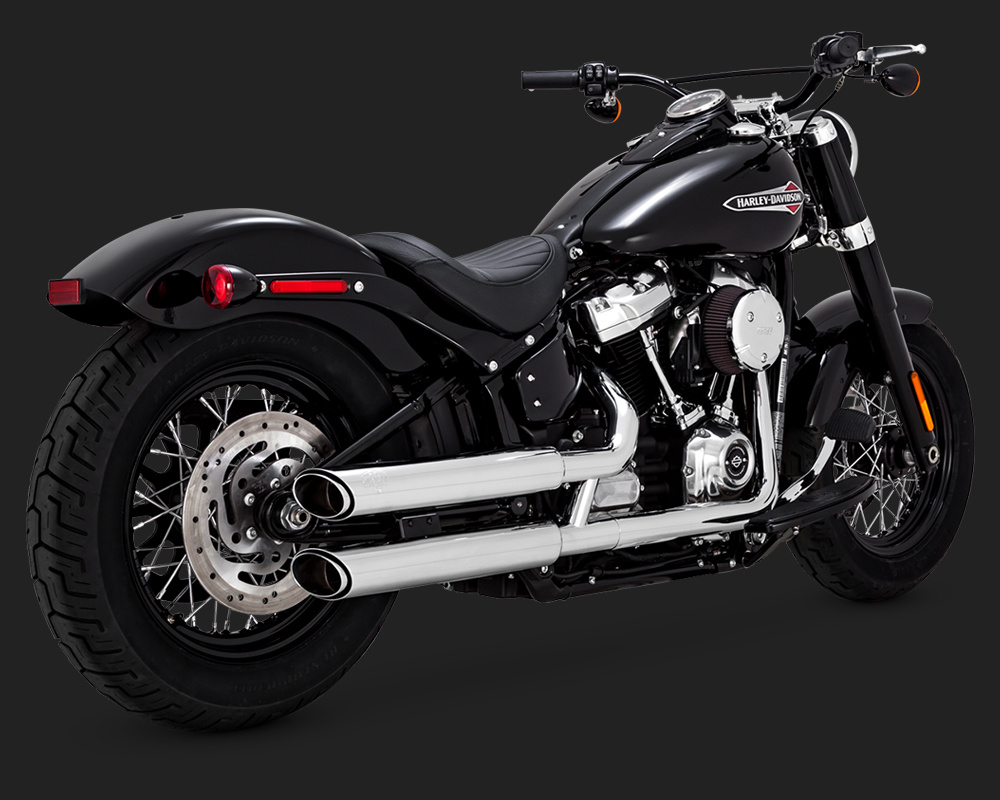 Vance & Hines Twin Slash 3'' Slip-ons for Softail 18-20
