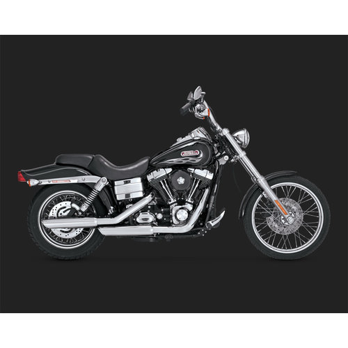 Vance & Hines Twin Slash 3 '' Slip-ons voor Dyna (91-17)