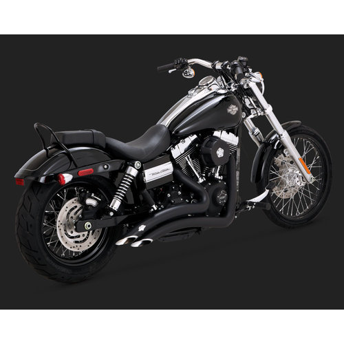 Vance & Hines Big Radius 2-2 Black for 06-17 Dyna