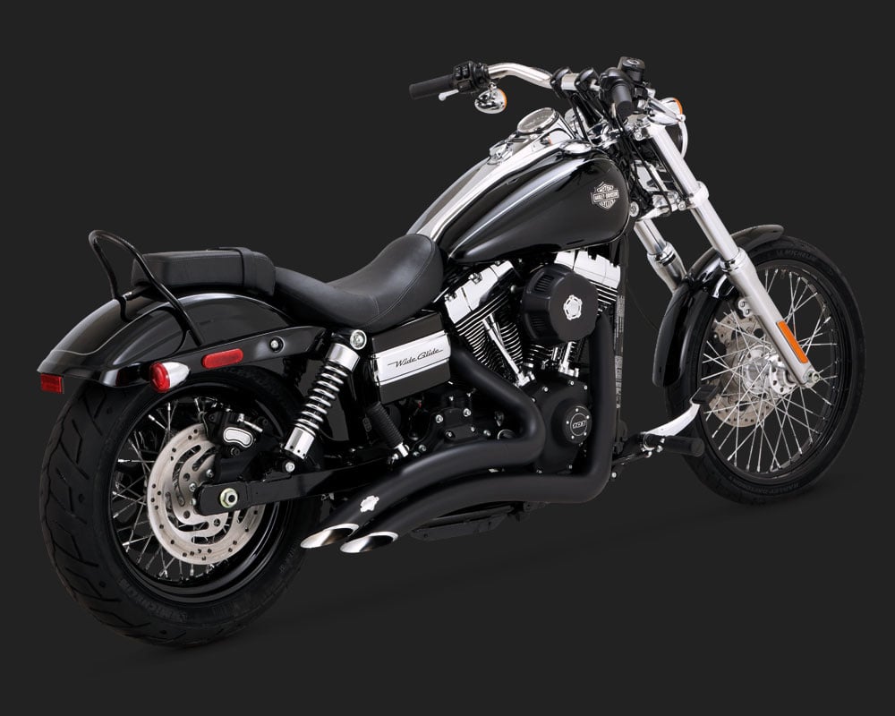 Vance & Hines Big Radius 2-2 Black for 06-17 Dyna