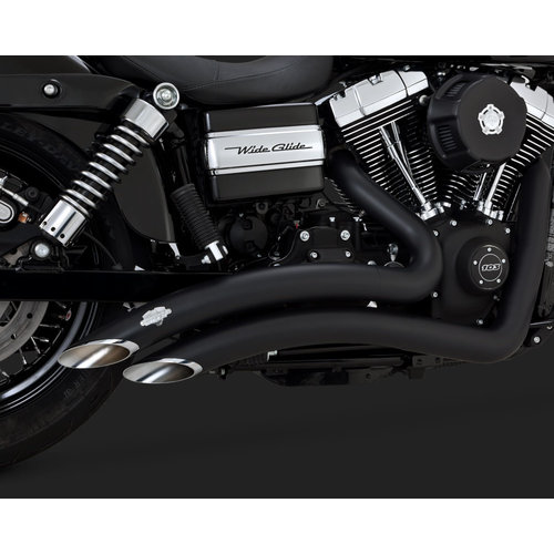 Vance & Hines Big Radius 2-2 Black for 06-17 Dyna