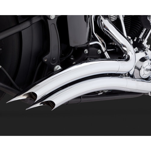 Vance & Hines Big Radius 2-2 d'echappement Chrome pour Softail 86-17