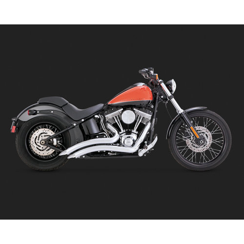 Vance & Hines Big Radius 2-2 d'echappement Chrome pour Softail 86-17