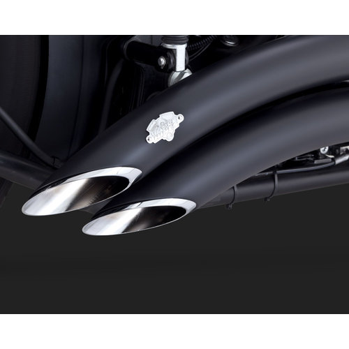 Vance & Hines Big Radius 2-2 Black for 86-17 Softail