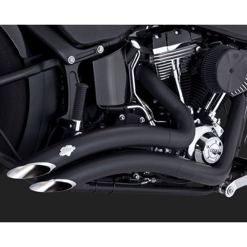 Vance & Hines Big Radius 2-2 Black pour 86-17 Softail