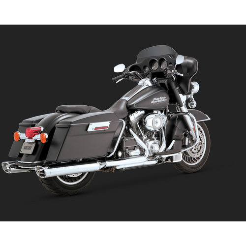 Vance & Hines Monster Ovale Slip-ons Chrome voor Touring 09-13