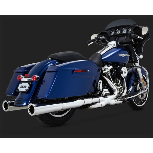 Vance & Hines Power Duals Crossover Chrome for Touring 17-20