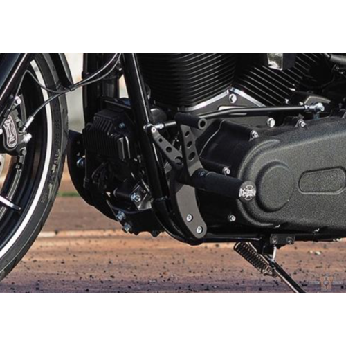 Thunderbike Forward controls 'Base Rubber' Black 91-17 Dyna