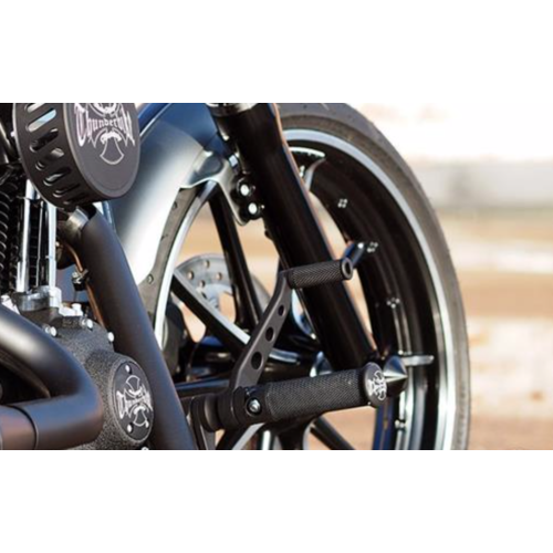 Thunderbike Forward controls 'Base Rubber' Black 91-17 Dyna