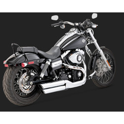 Twin Slash 3'' Slip-ons voor Dyna 08-17 (Selecteer Kleur)