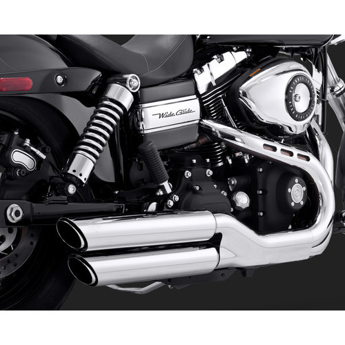 Vance & Hines Twin Slash 3'' Slip-ons voor Dyna 08-17 (Selecteer Kleur)